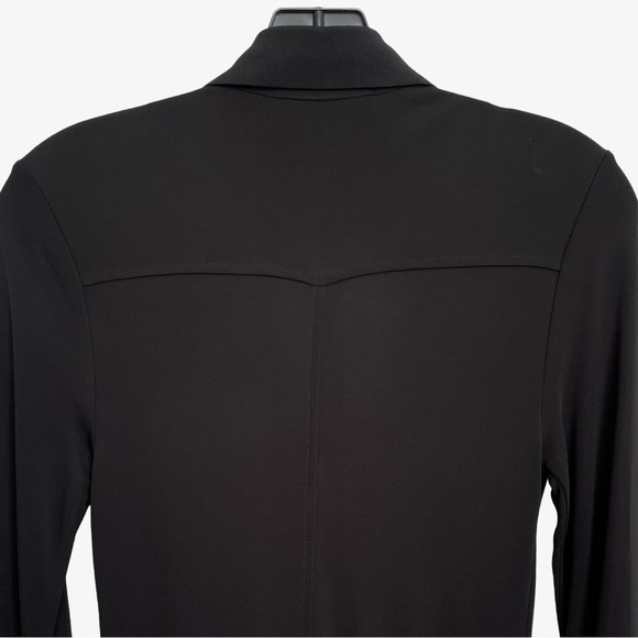 Helmut Lang Viscose Midi Shirt Dress Black Medium NWT - Picture 9 of 16